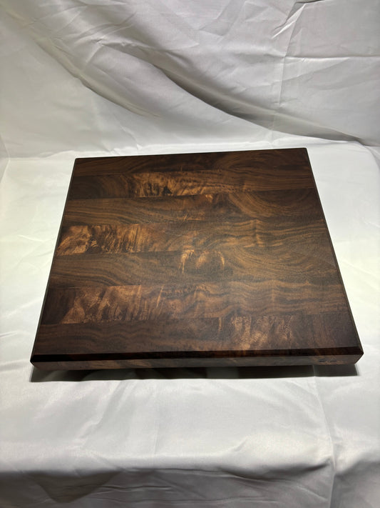 BLACK WALNUT WILD END GRAIN BUTCHER BLOCK