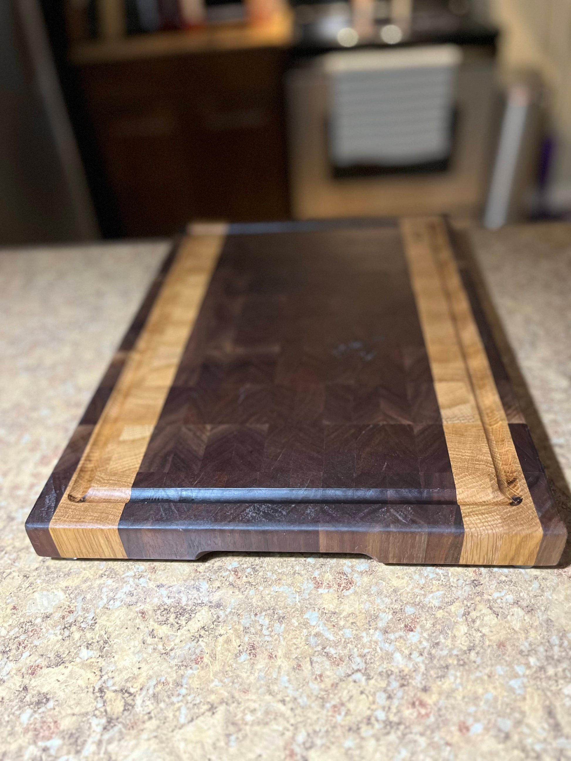 Quarter Sawn Walnut Block Cutting Board - 3oak HandCrafted